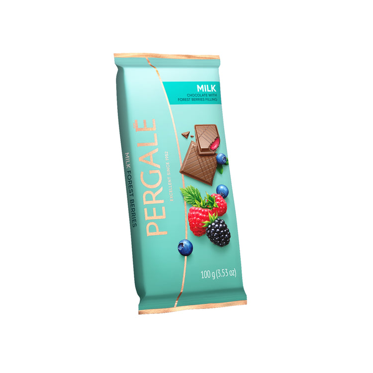 Pergale Milk Chocolate with Wild Berries Filling (Lithuania)