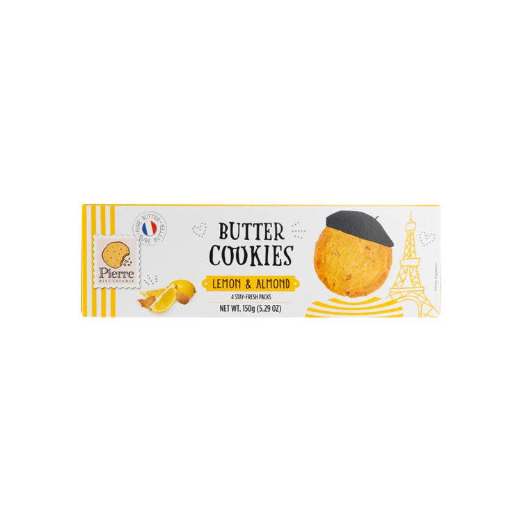 Pierre Biscuiterie Butter Cookies With Lemon & Almond (France)