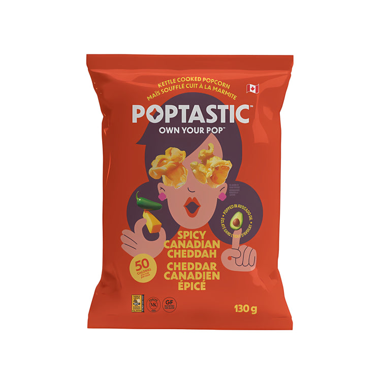 Poptastic Spicy Canadian Cheddah Popcorn (Canada)