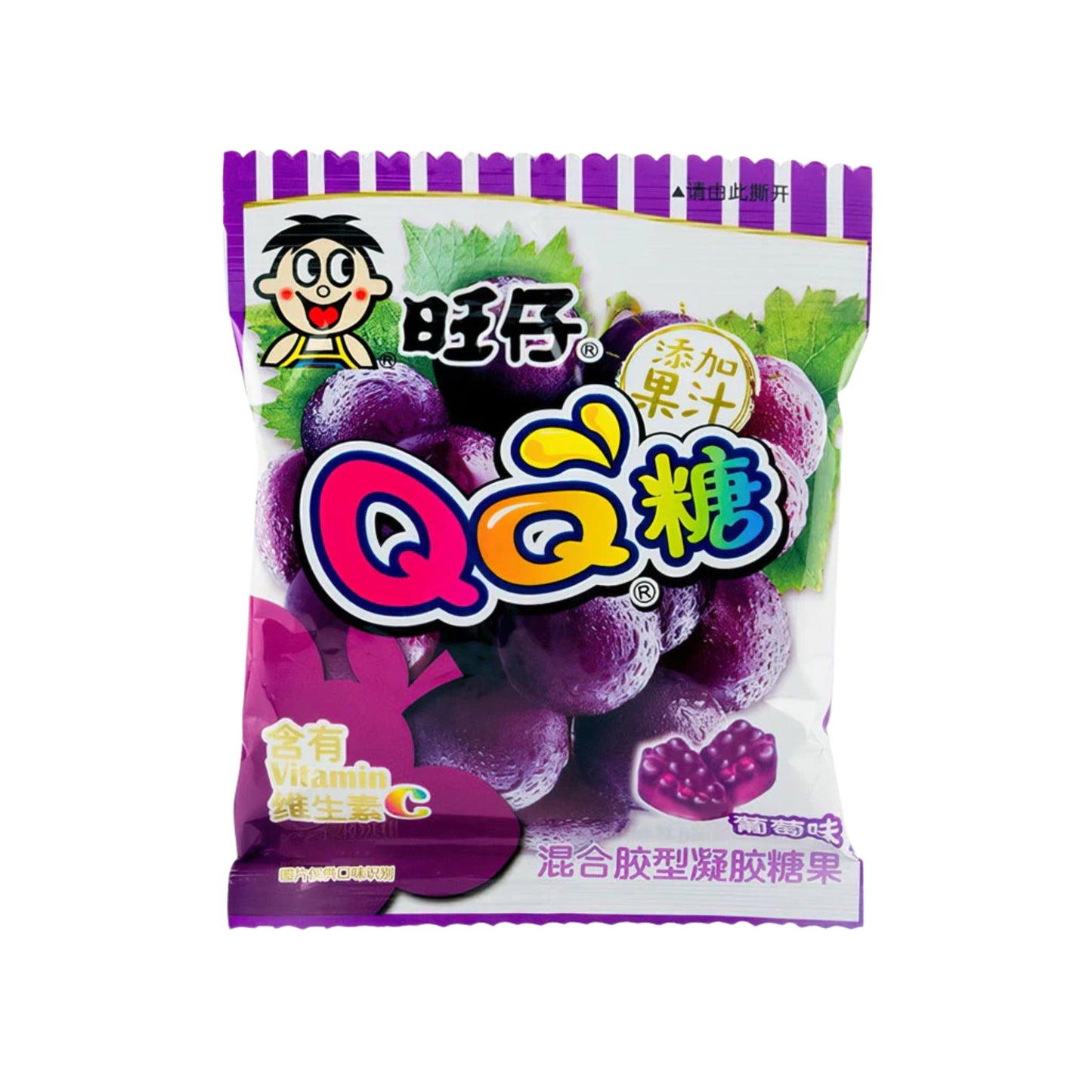 QQ Grape Flavored Juice Gummy Candy (China)