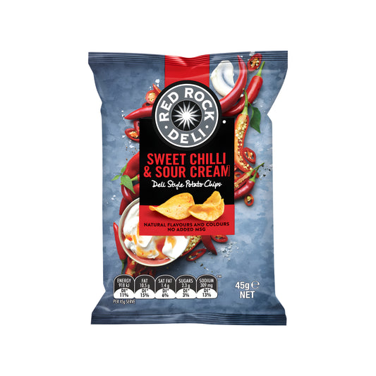 Red Rock Deli Sweet Chilli Sour Cream Chips (Australia)