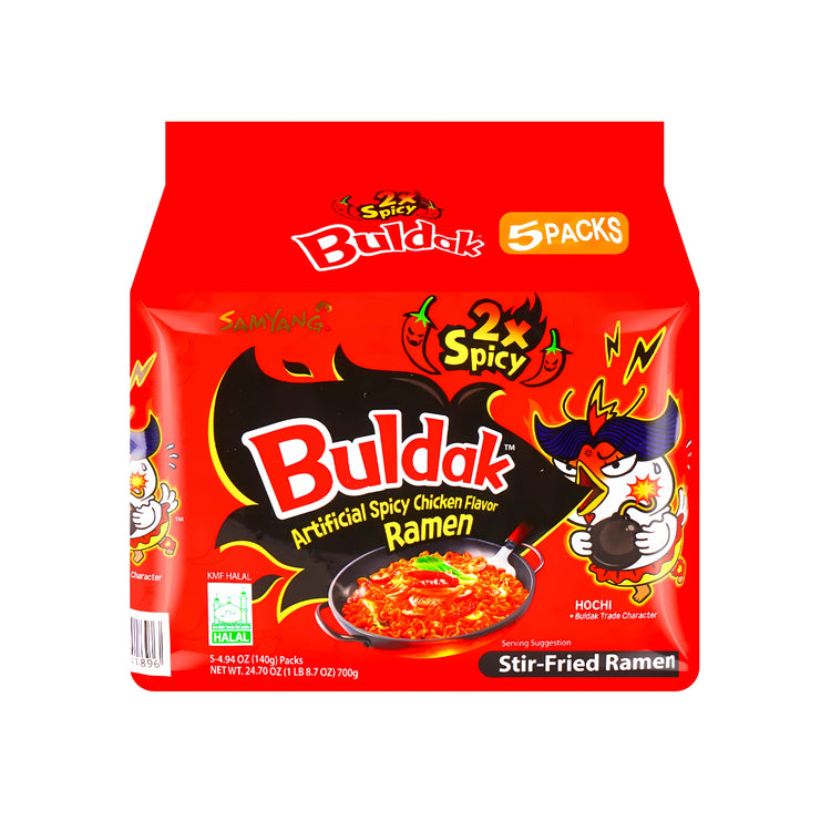 Samyang Buldak 2x Hot Chicken Ramen (5 Packs) (Korea)