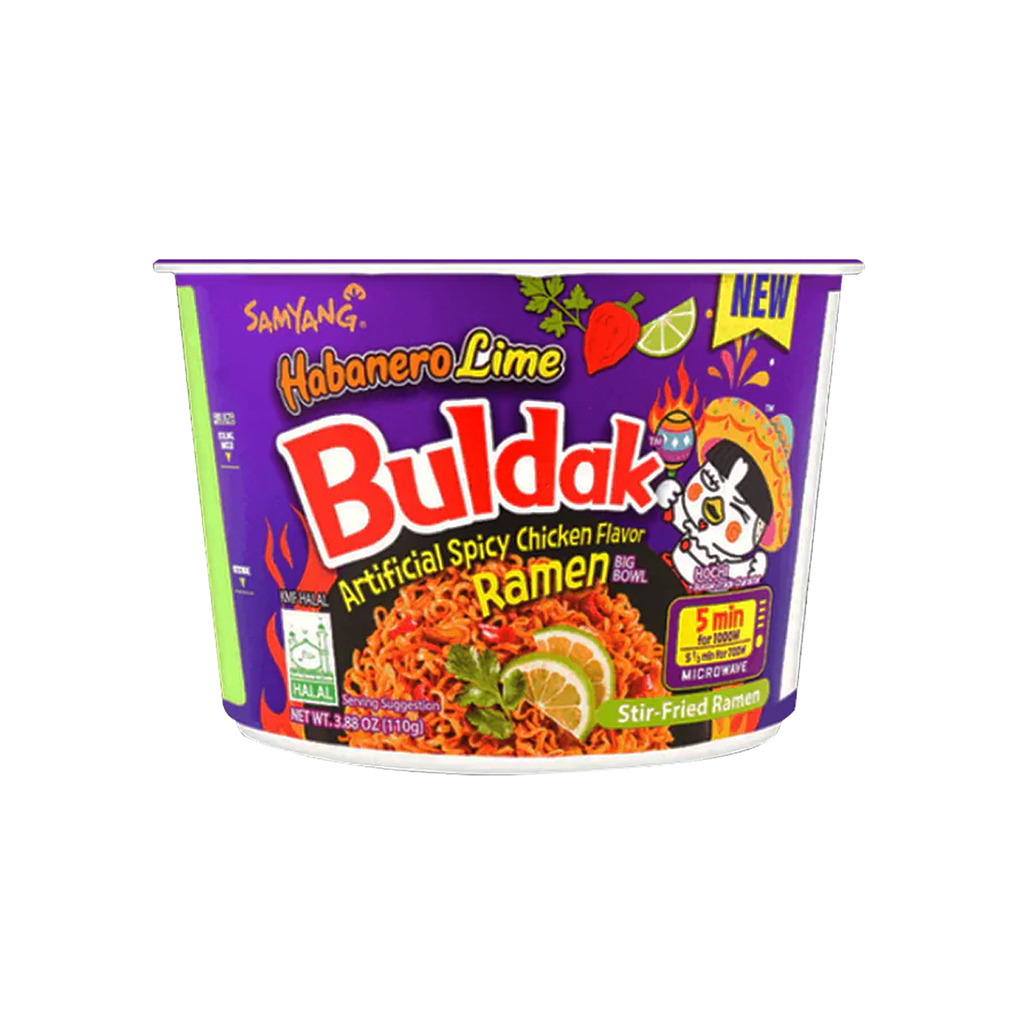 Samyang Buldak Habanero Lime Ramen Bowl (Korea)