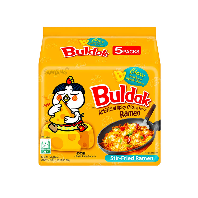 Samyang Buldak Cheese Ramen (5 Packs) (Korea)