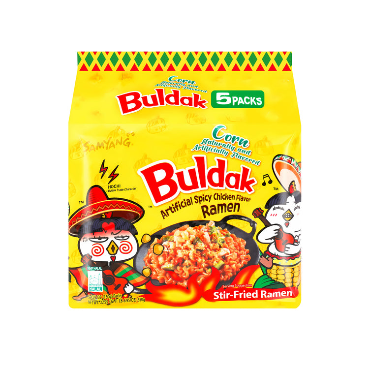 Samyang Buldak Corn Ramen (5 Packs) (Korea)