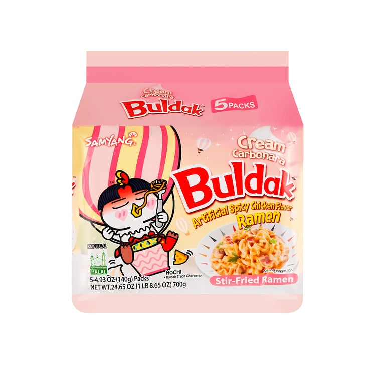 Samyang Buldak Cream Carbonara (5 Packs) (Korea)