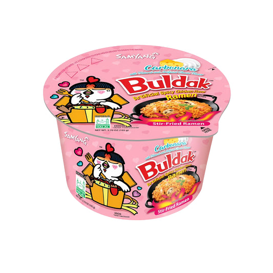 Samyang Buldak Carbonara Flavor Ramen Bowl  (Korea)
