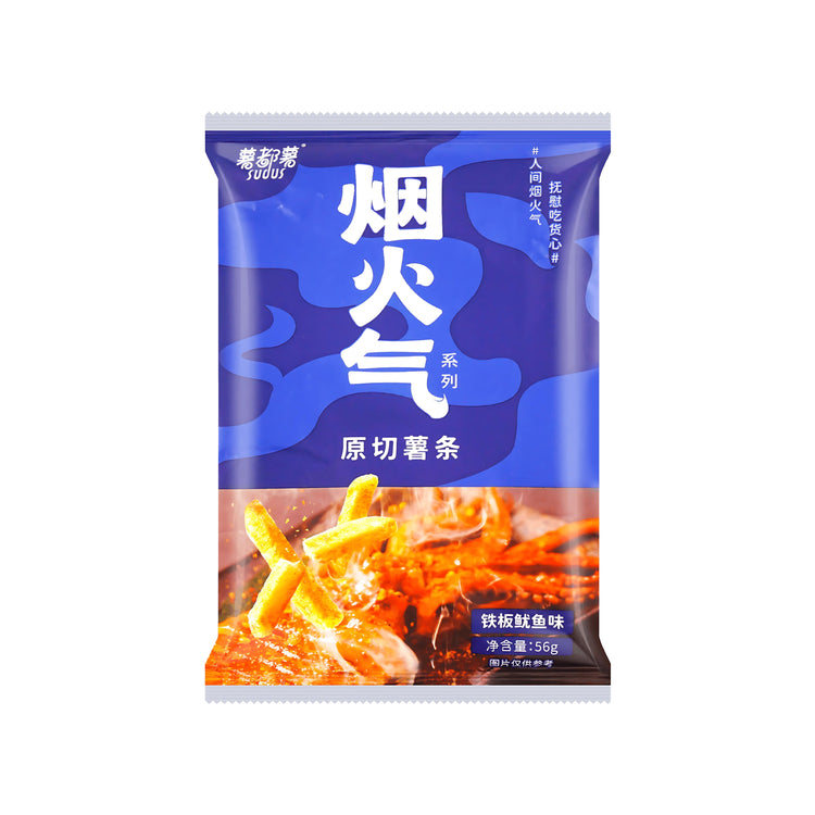 Shudushu Original Cut French Fries Sizzling Squid Flavor (China)