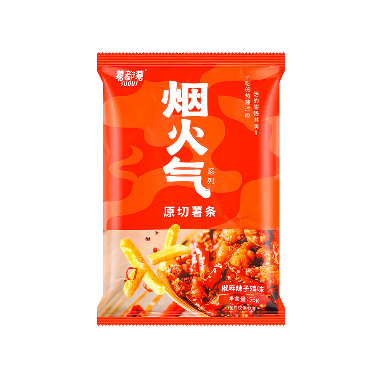 Shudushu Original Cut French Fries Spicy Chicken (China)