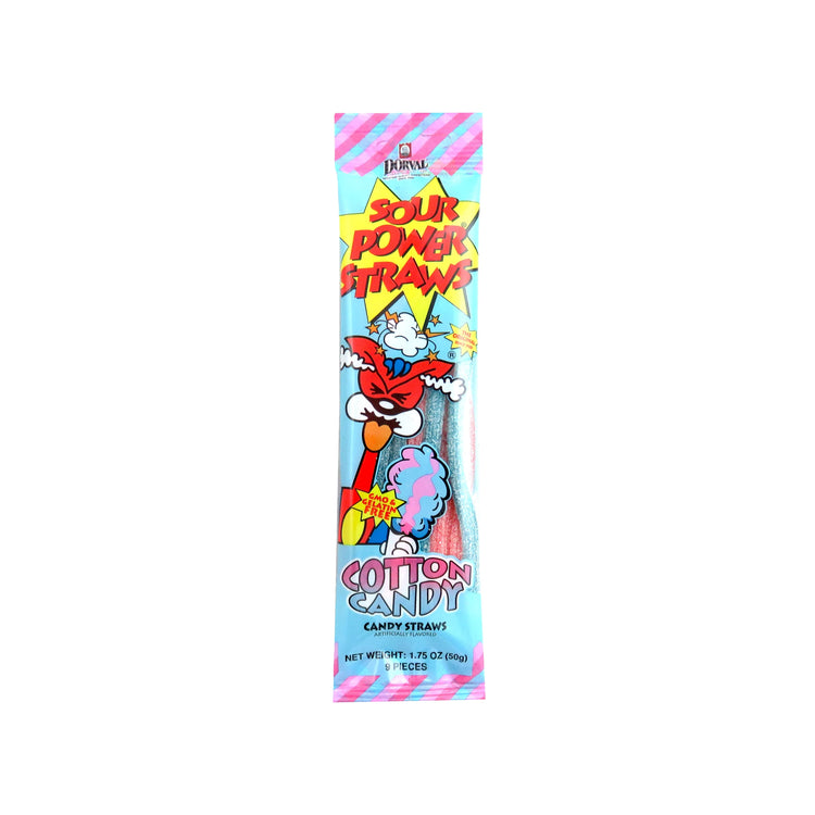 Dorval Sour Power Candy Straws Cotton Candy (Germany)