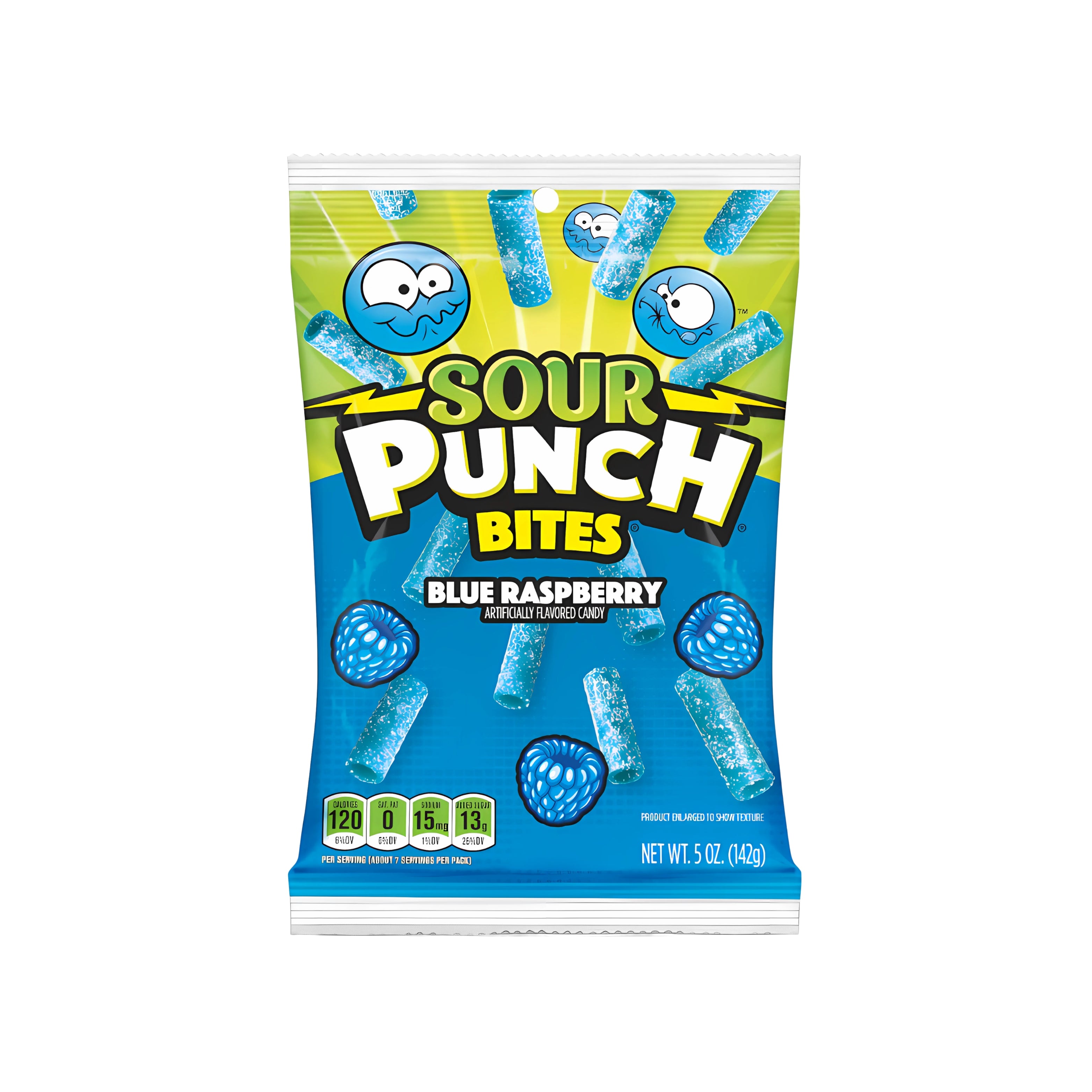Sour Raspberry Chips Sour Punch Bites Blue Raspberry (USA) – Munch Addict