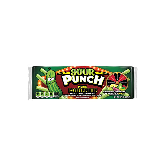 Sour Punch Straws Pickle Roulette (USA)