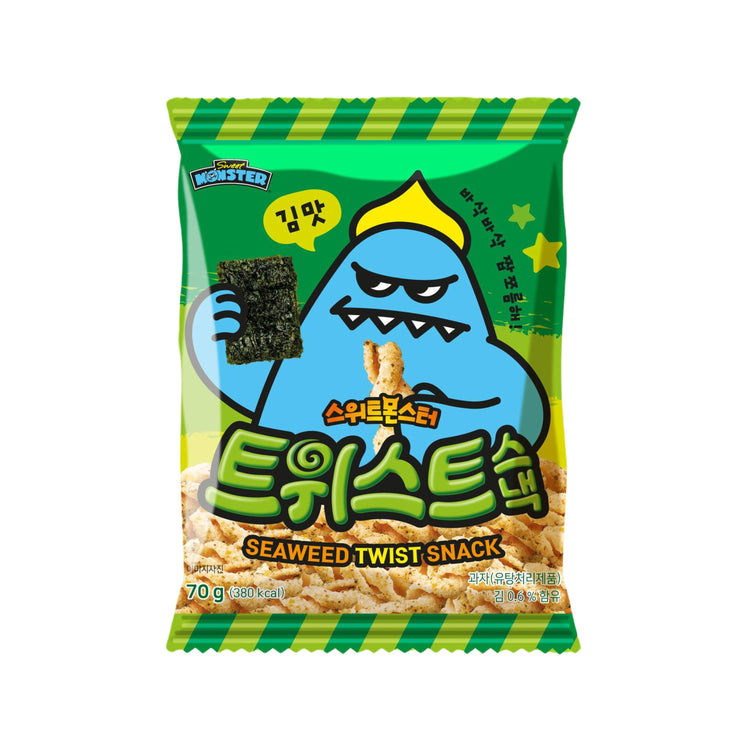 Sweet Monster Seaweed Twist Snack (Korea)