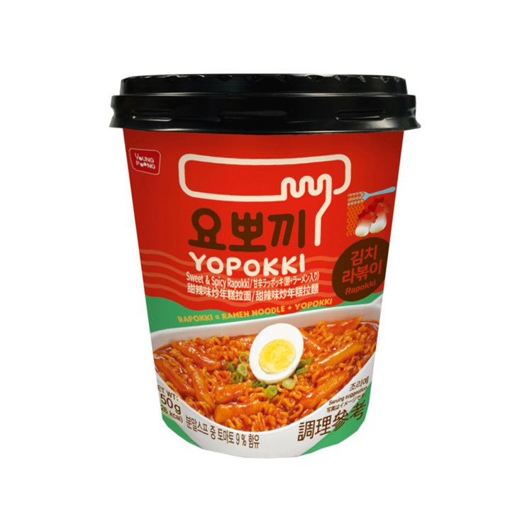 Yopokki Kimchi Rapokki Rice Cake Cup (Korea)