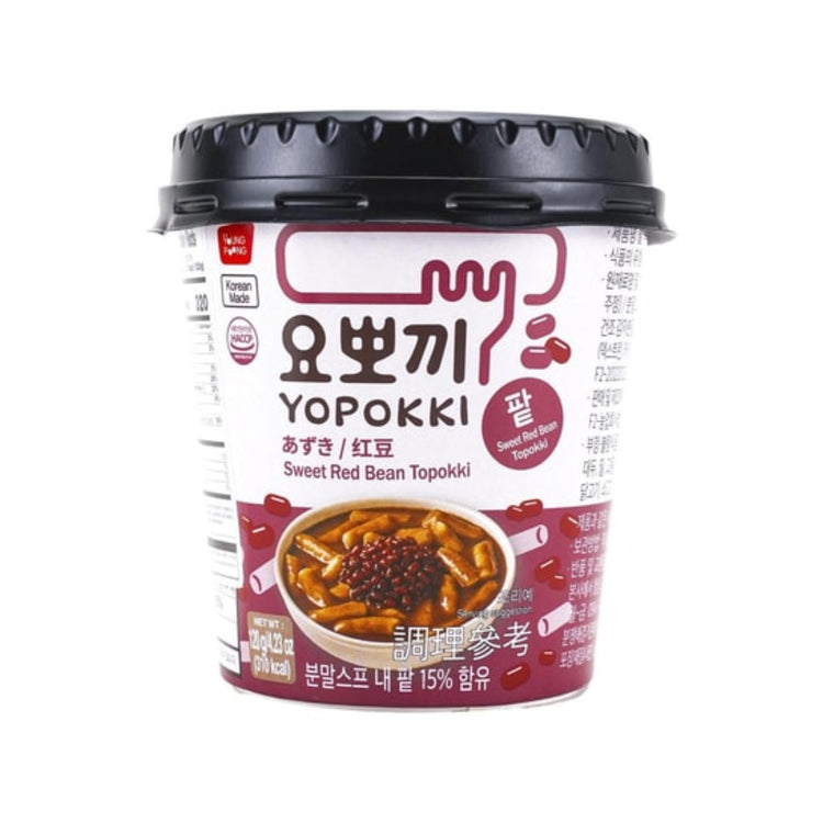 Yopokki Sweet Red Bean Topokki Rice Cake Cup (Korea)