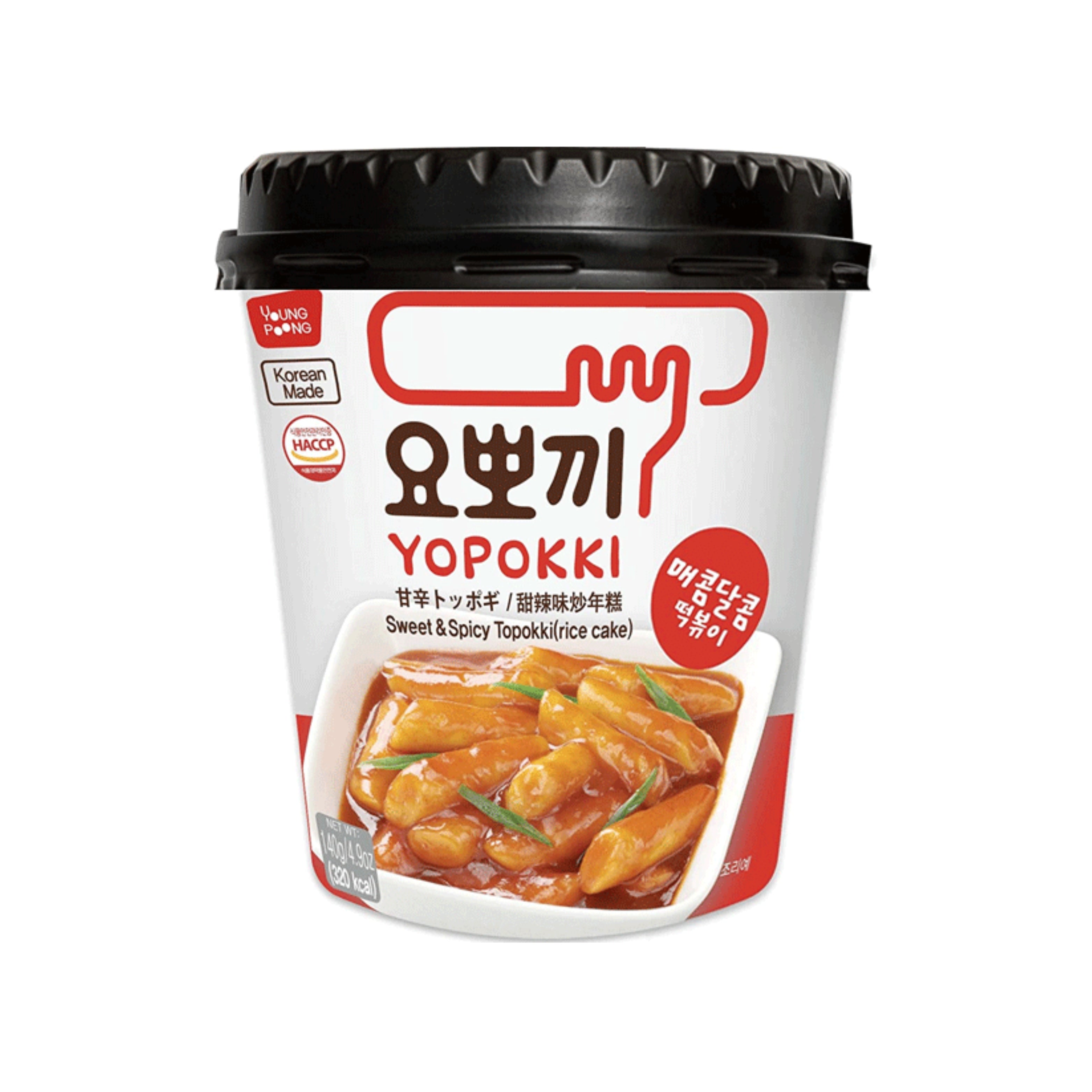 Yopokki Sweet & Spicy Topokki Rice Cake Cup (Korea) – Munch Addict