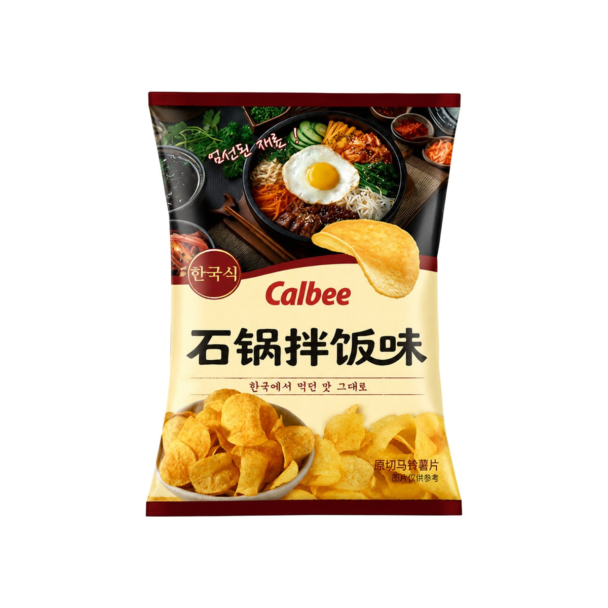 Calbee Bibimbap Flavored Potato Chips (China)