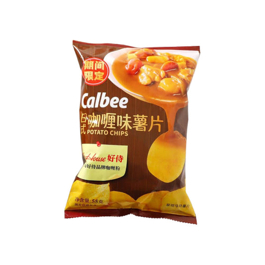 Calbee Japanese Curry Flavored Potato Chips (China)