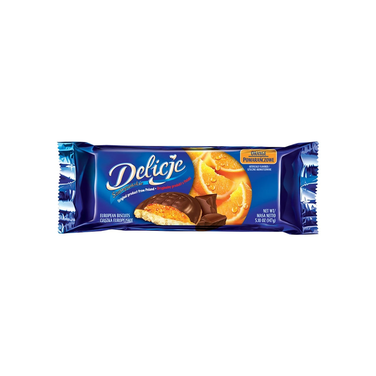 Delicje Orange Jelly Chocolate Covered Biscuits (Poland)