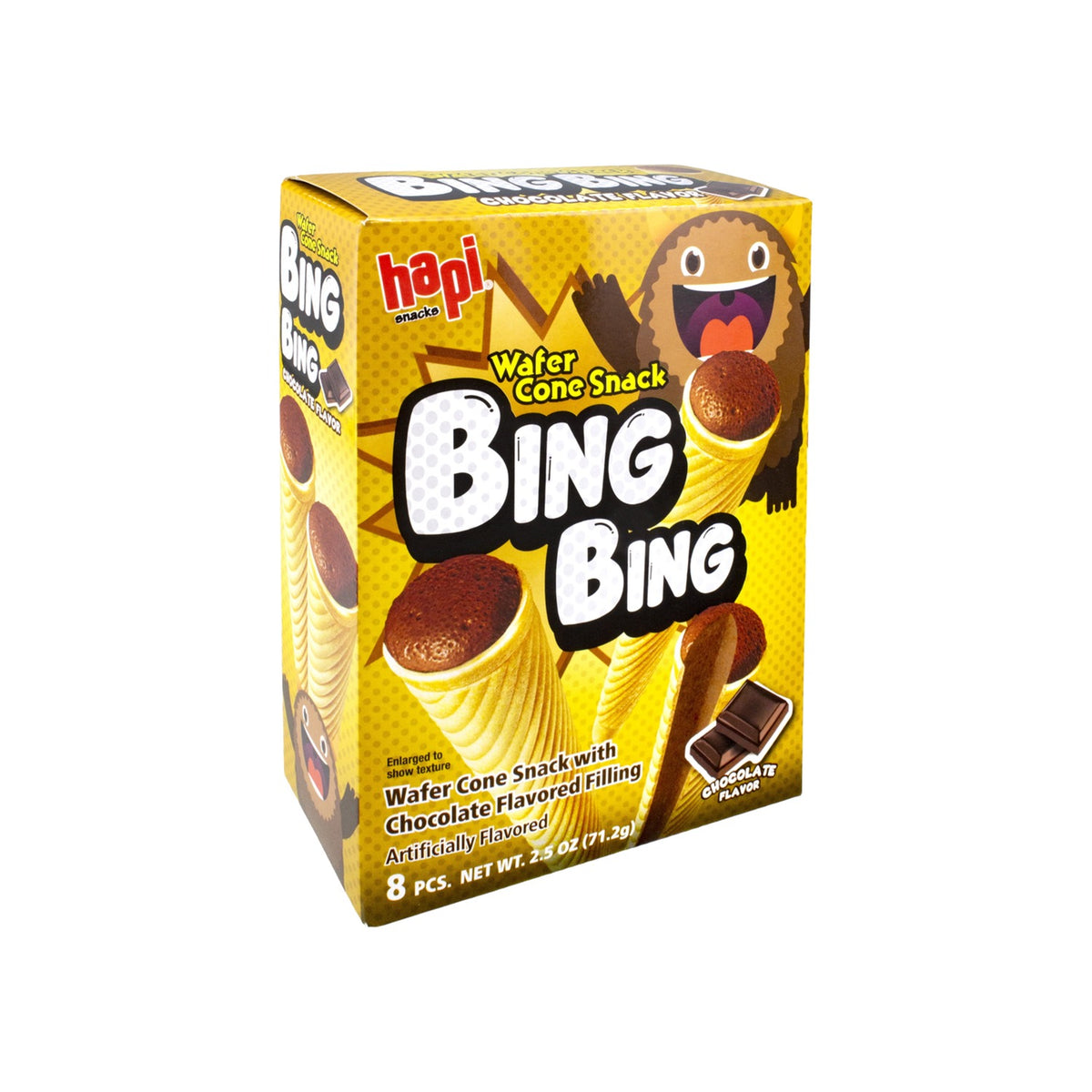 Hapi Bing Bing Chocolate Ice Cream Cone Snacks (Korea)