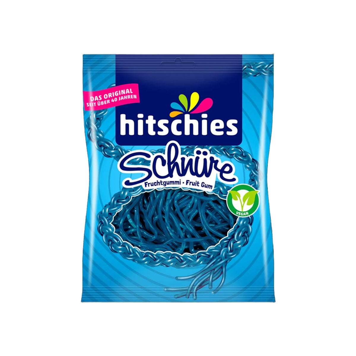 Hitschies Schnüre Blue Fruit Chewy Candy Strings (Germany)