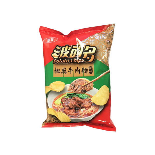 Hwa Yuan Potato Chips Numbing & Spicy Beef Noodle Flavor (Taiwan)