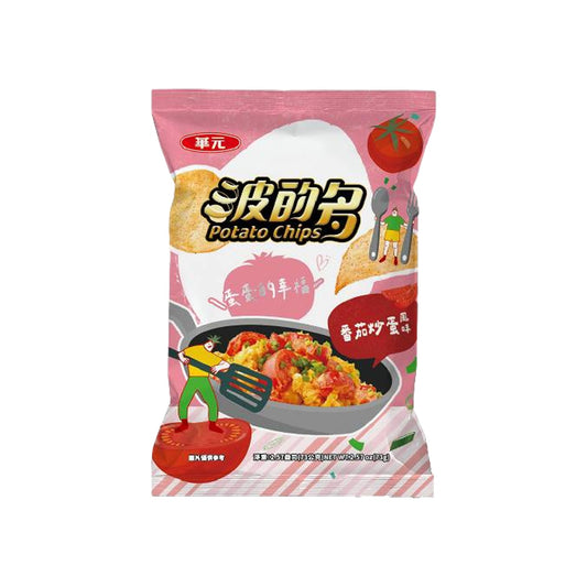 Hwa Yuan Potato Chips Tomato and Scrambled Egg Flavor (Taiwan)
