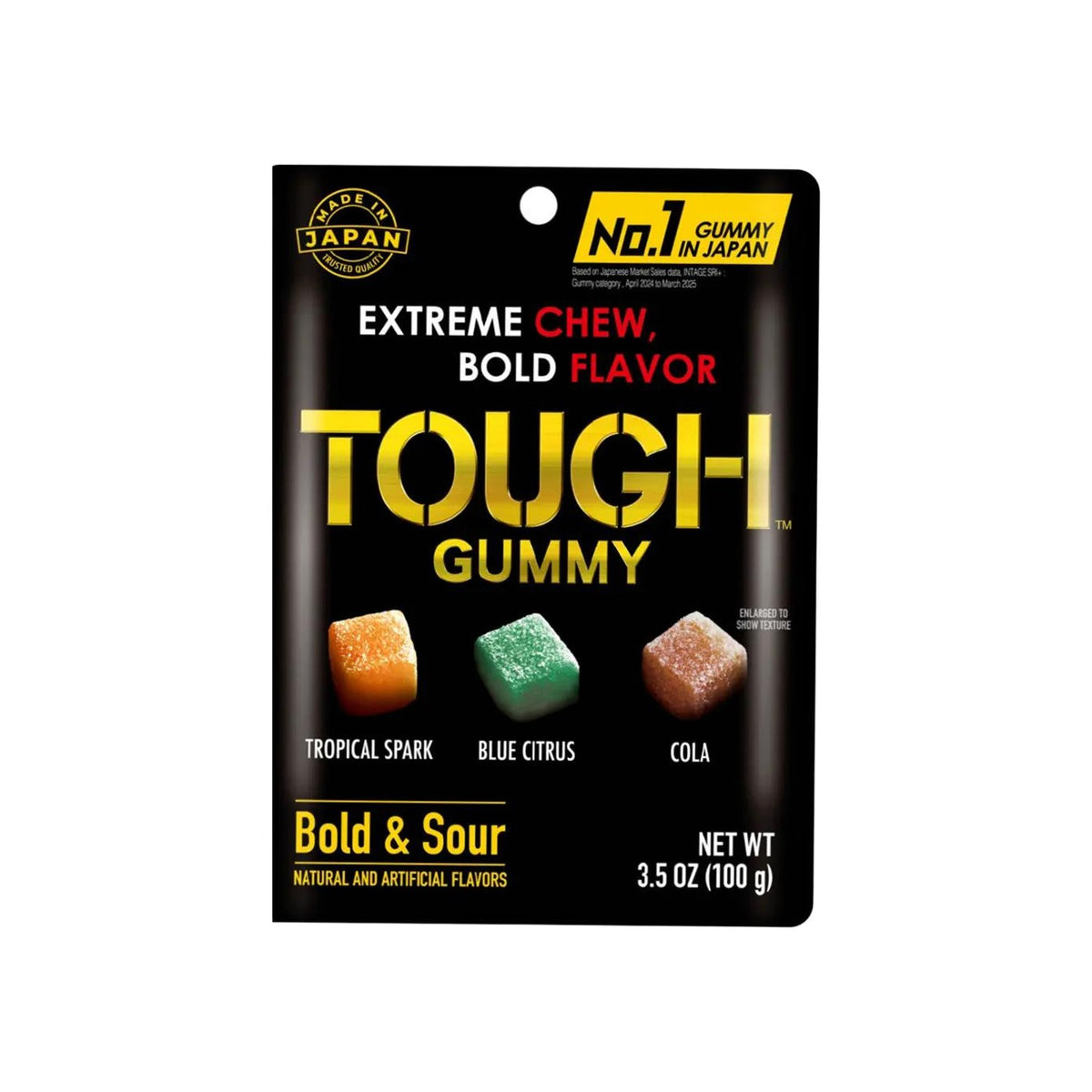 Kabaya Tough Gummy Tropical, Citrus & Cola (Japan)