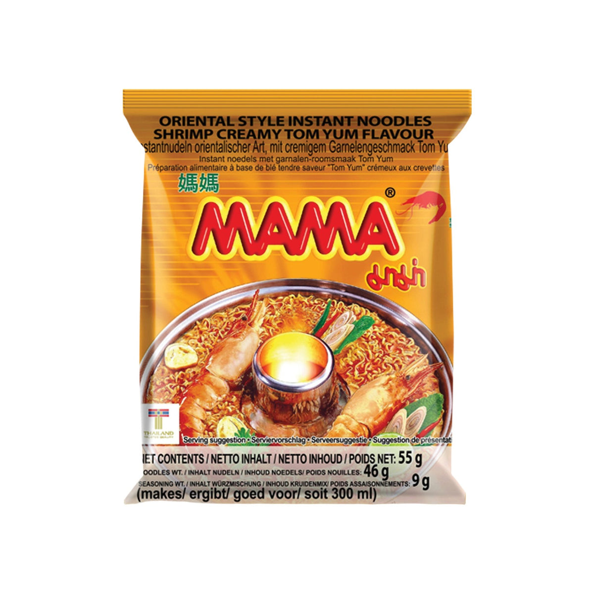 Mama Creamy Tom Yum Shrimp Instant Noodles (Thailand)
