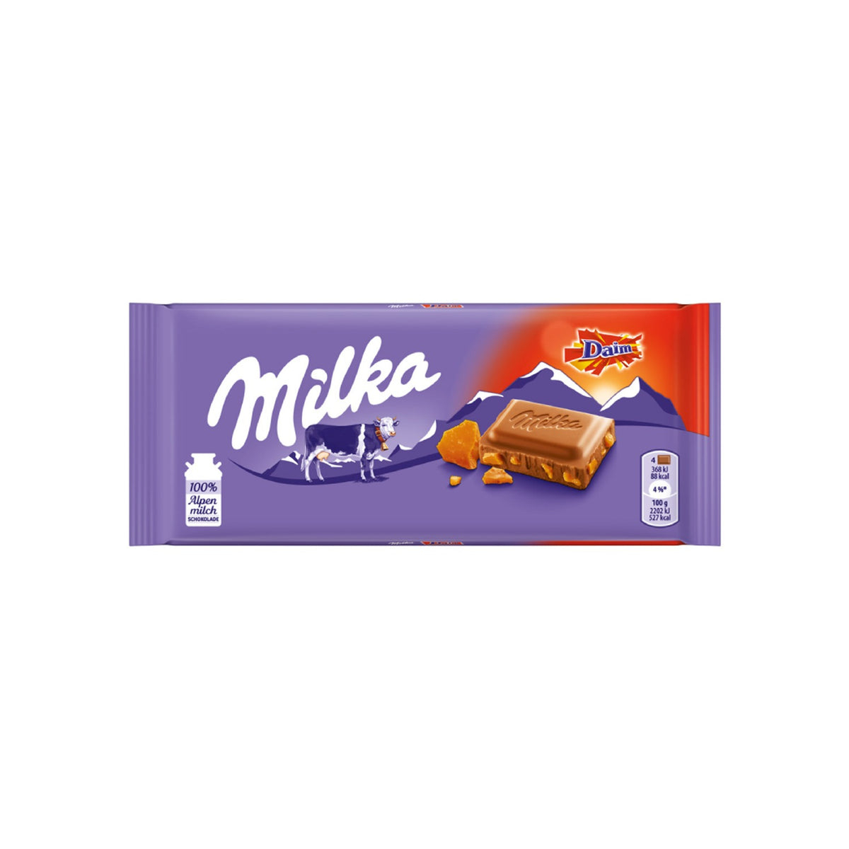 Milka & Daim Crunchy Caramel Chocolate Bar (Germany)