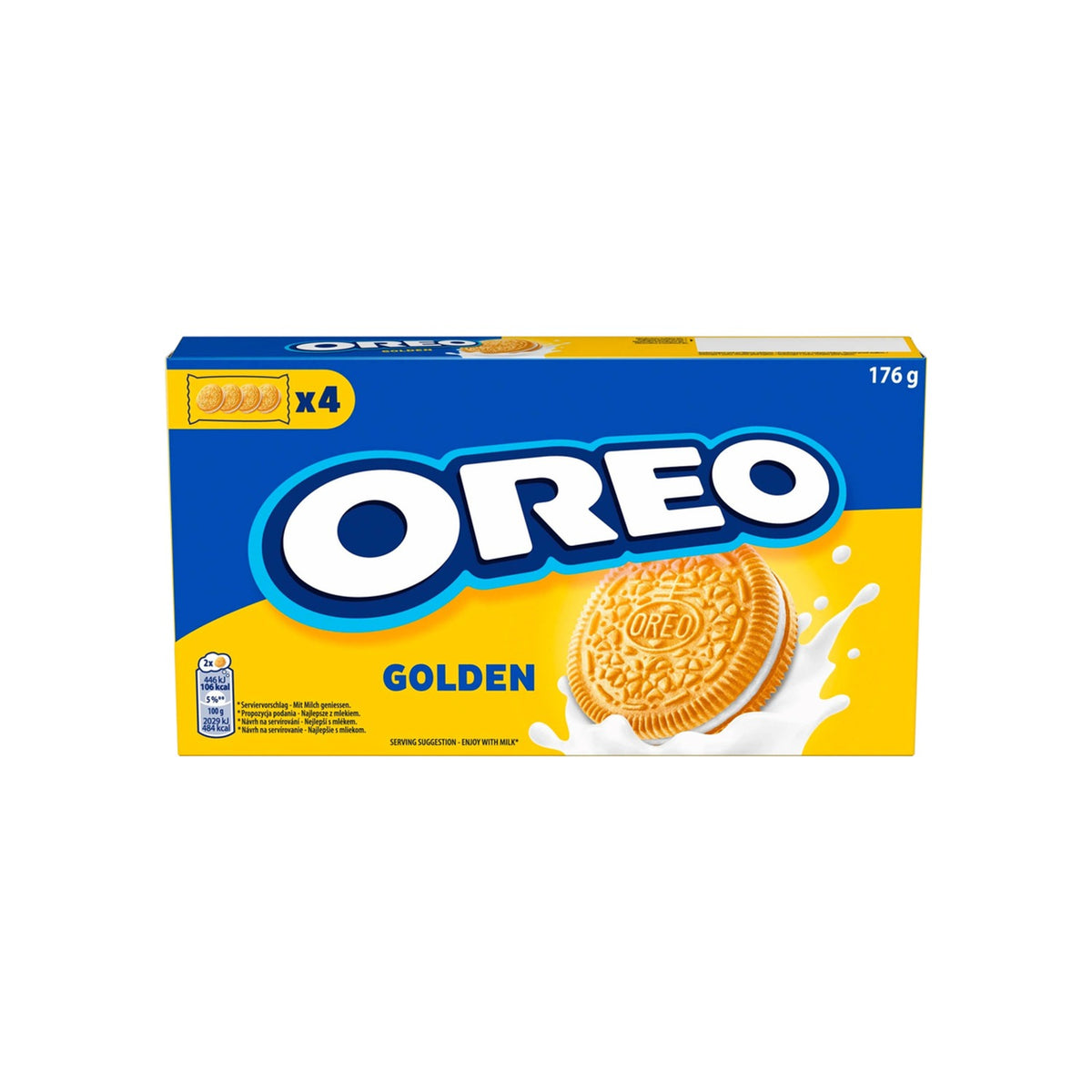 Oreo Golden Sandwich Cookies Box 176g (Spain)
