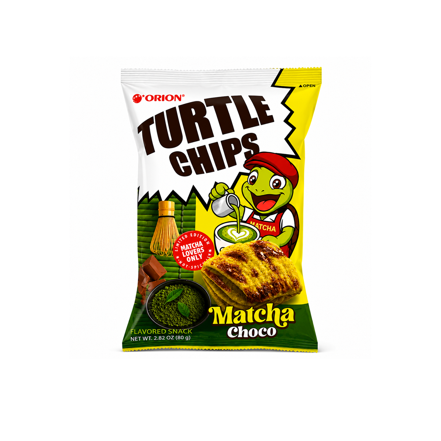 Orion Turtle Chips Matcha Choco (Korea)