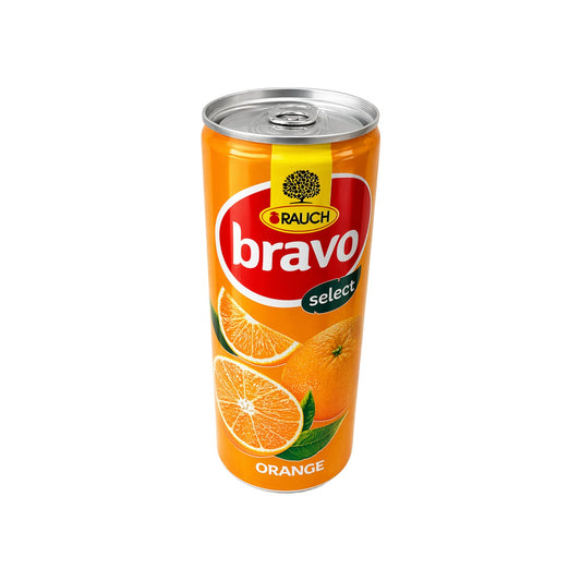 Rauch Bravo Orange Fruit Drink Slim Can (Austria)