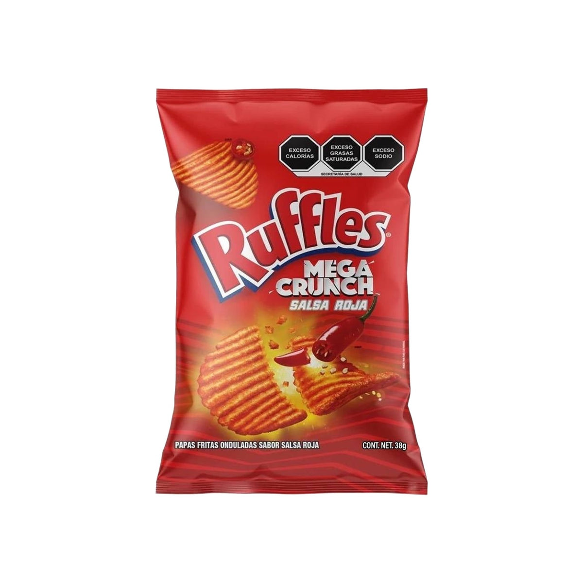 Sabritas Ruffles Mega Crunch Salsa Roja (Mexico)
