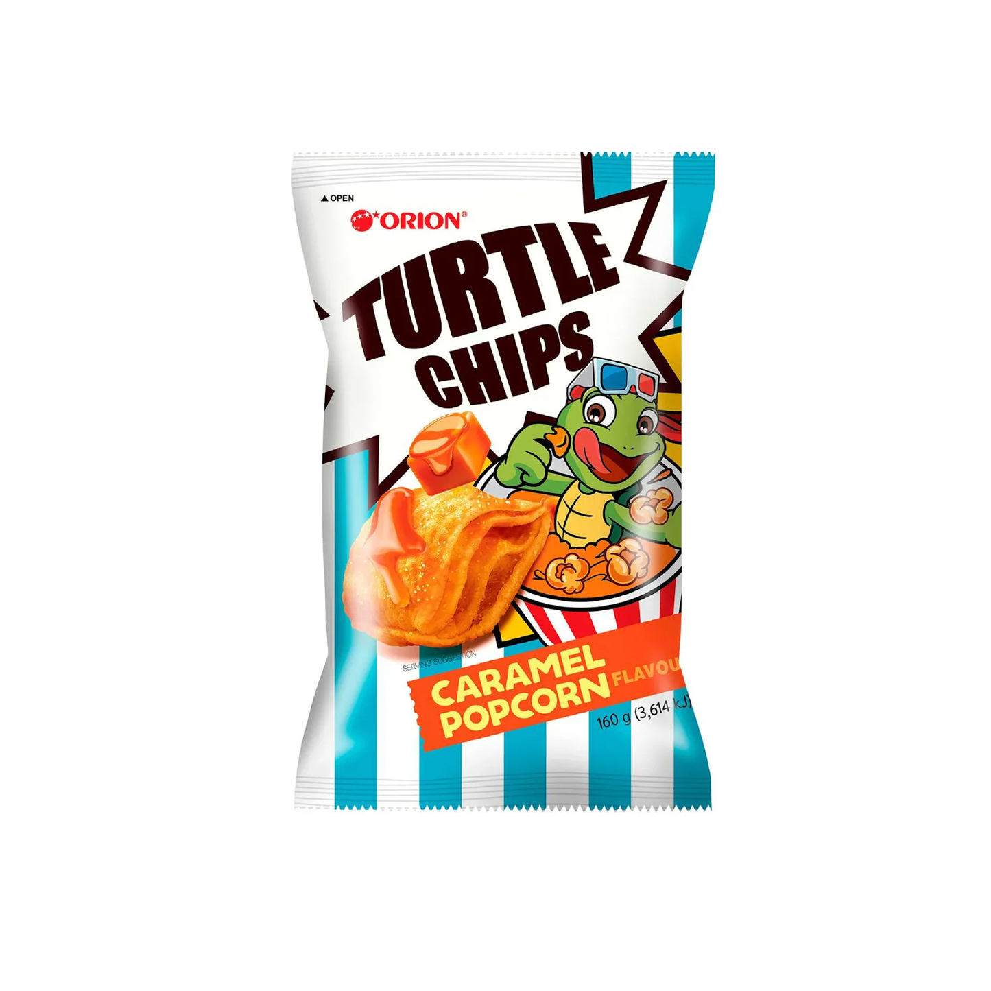 Orion Turtle Chips Caramel Popcorn (Korea)