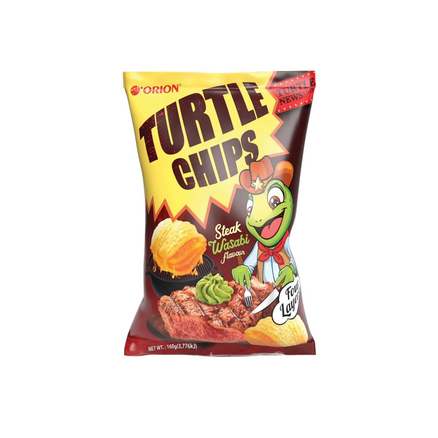 Orion Turtle Chips Steak Wasabi (Korea)