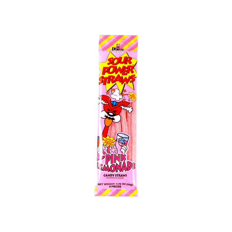 Dorval Sour Power Straws Pink Lemonade (Germany)