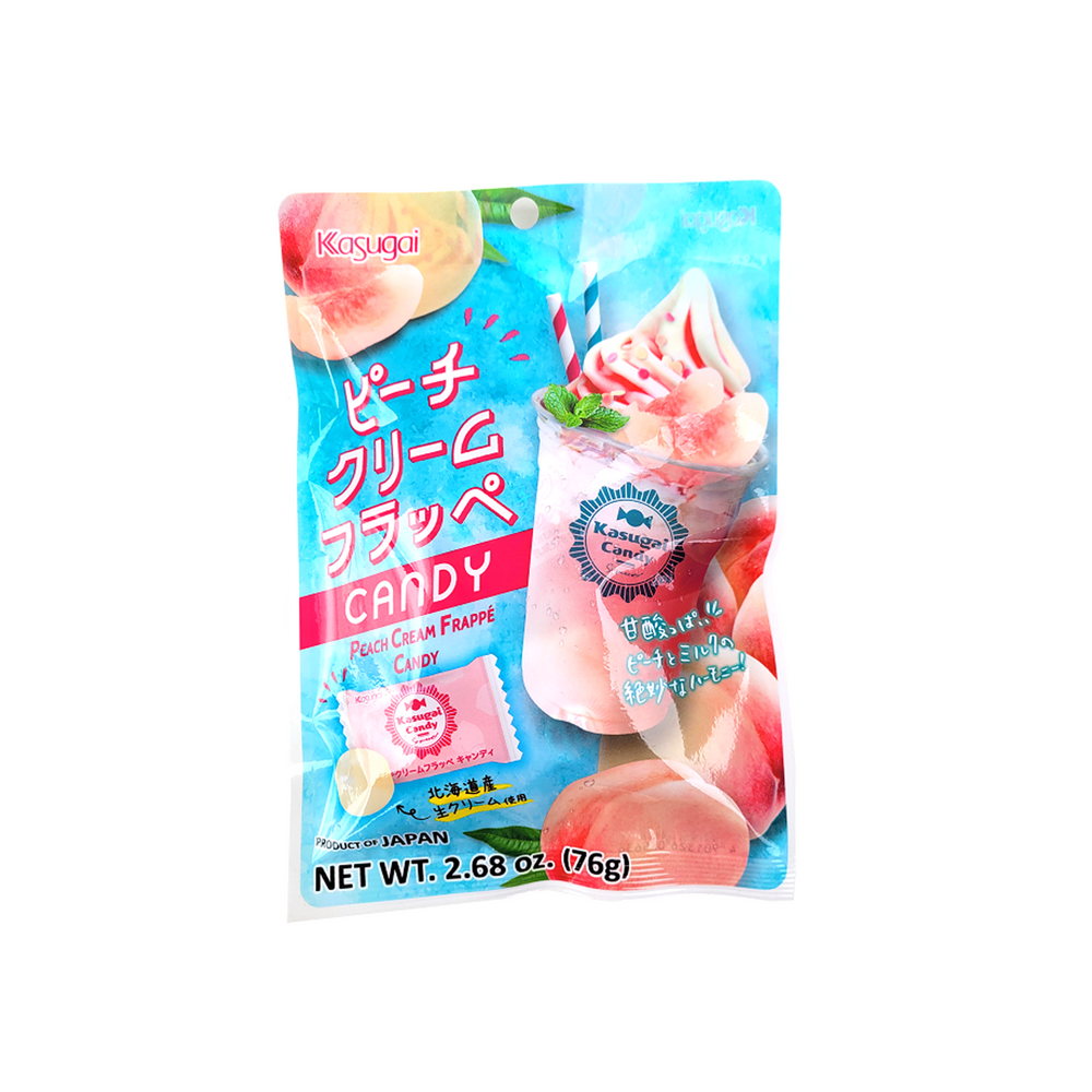 Kasugai Peach Cream Frappe Candy (Japan)