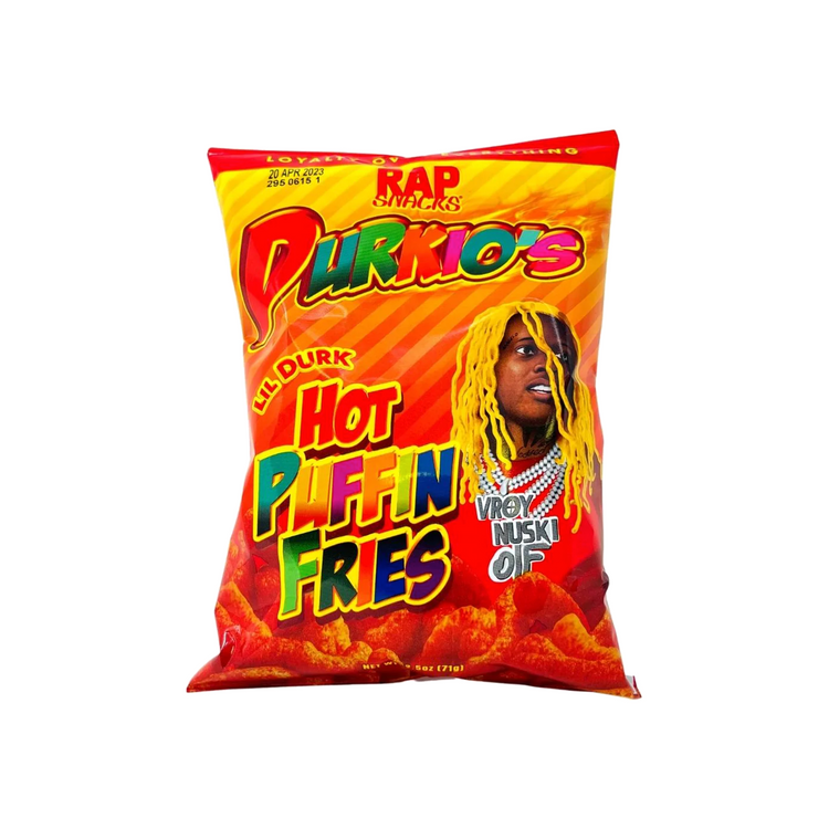 Rap Snacks Durkio's Hot Puffin Fries (US)