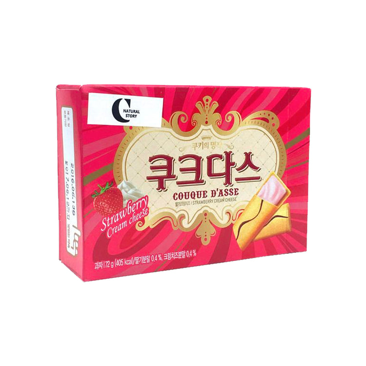 Crown Couque D'asse Strawberry Thin Wafer (Korea)