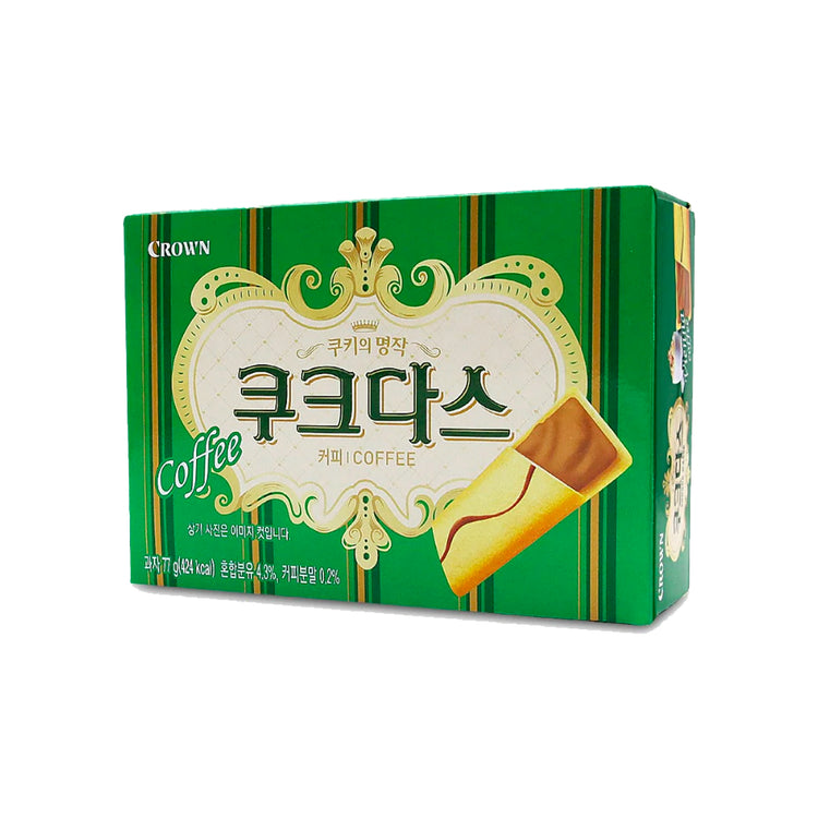 Crown Couque D'asse Coffee Cream Thin Wafer (Korea)