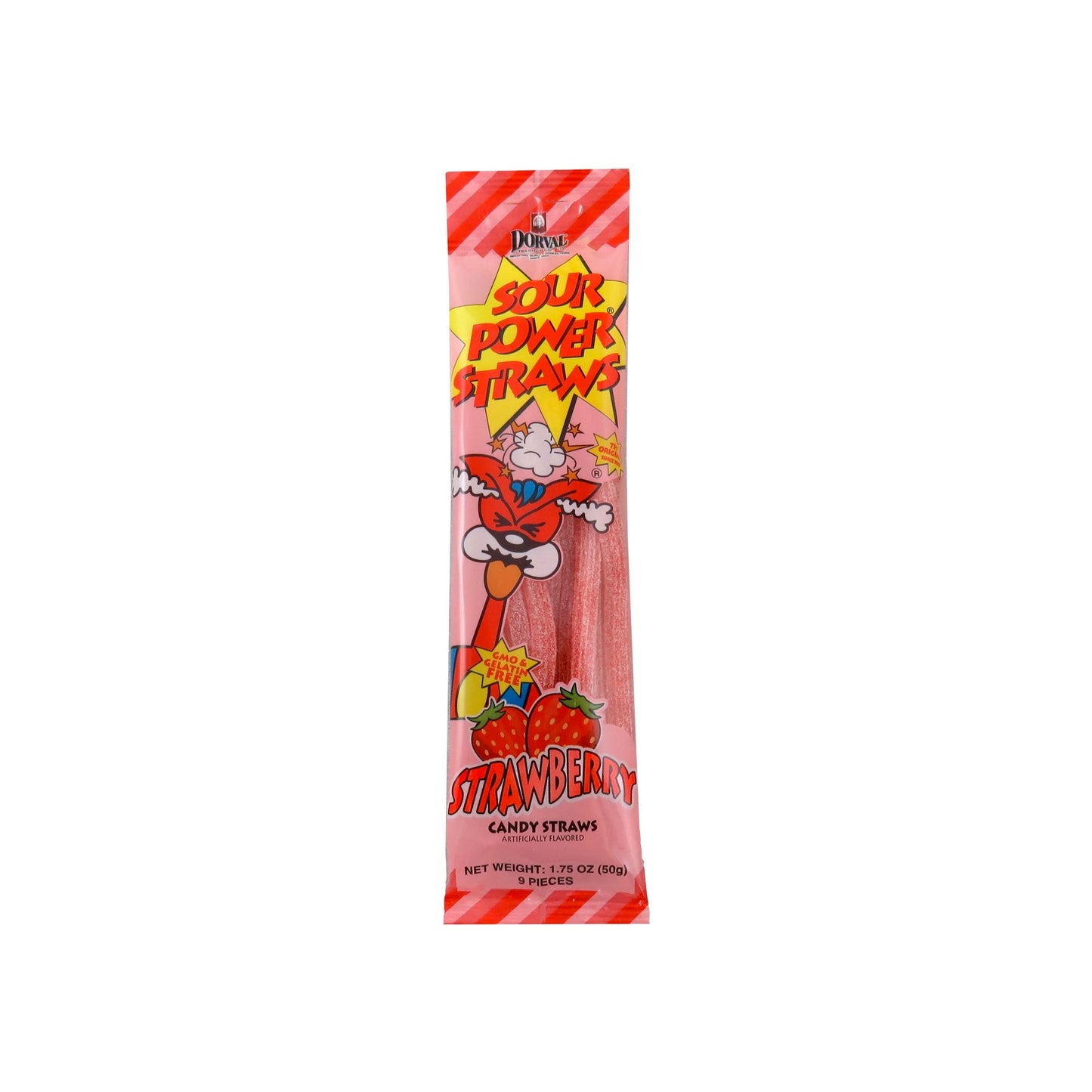 Dorval Sour Power Straws Strawberry (Netherlands)