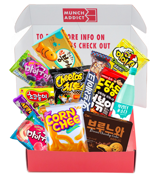 Korea Gift Box - Premium (12 Snacks + Drink) Prepaid 3 Months