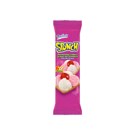 Marinela Sponch Marshmallow Cookies Coconut & Strawberry (Mexico)