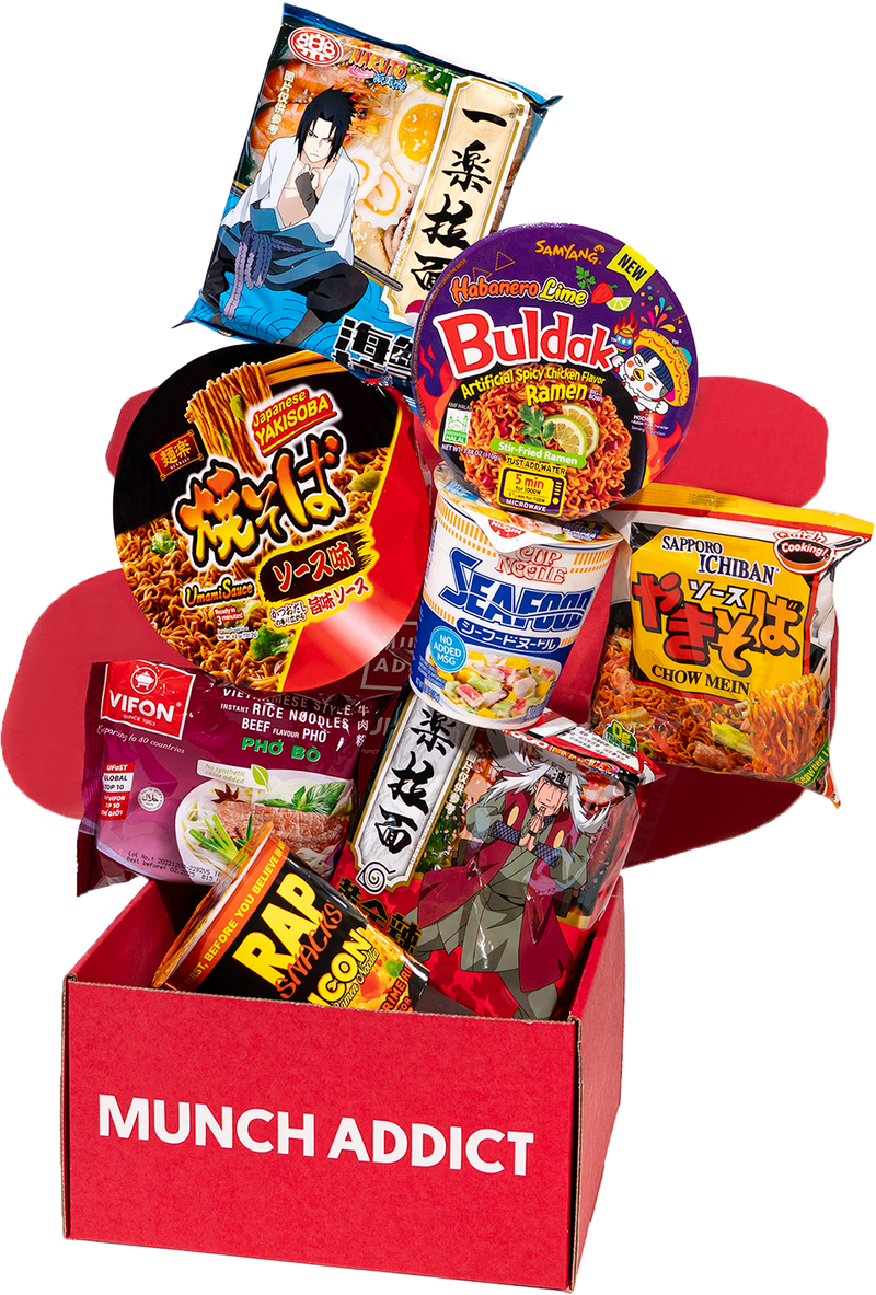 Mystery Box with Asian Snacks & Instant Ramen